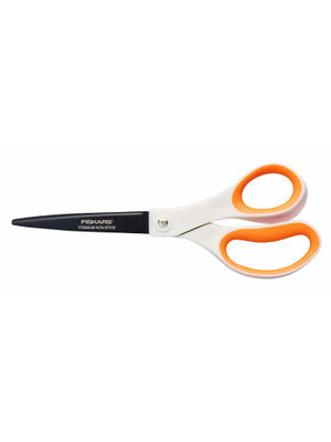 Buy Fiskars Titanium Non Stick Scissors White Online