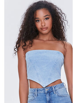 blue tube top forever 21