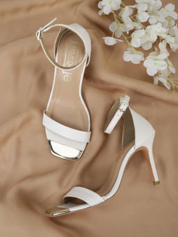 Truffle Collection - White Solid Heels