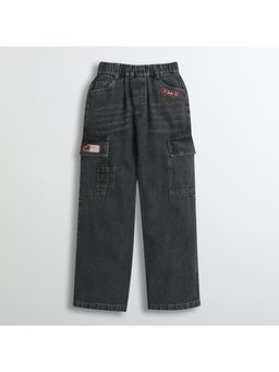 TINY GIRL - Barbie Denim Mild Washed Cargo Pocket Jeans