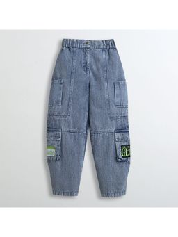 TINY GIRL - Barbie Pocket Detailed Cargo Pocket Jeans