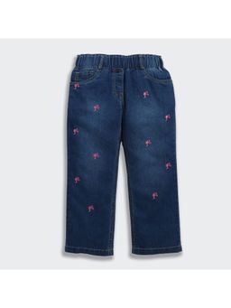 TINY GIRL - Barbie Cotton Denim Silhouette Embroidered Jeans