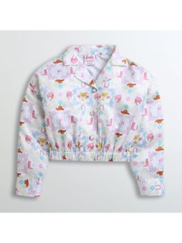 TINY GIRL - Barbie Full Sleeves Printed Shirt Style Top