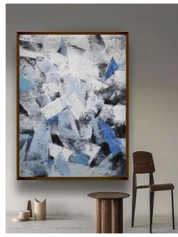 The Art House - Abstract Painting Multicolor (40X30 Inches)