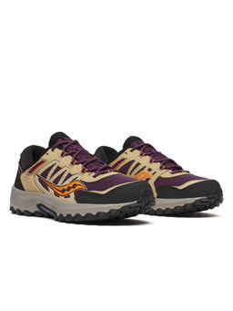 Saucony - Unisex Grid Peak Sneakers Progrid Purple & Orange