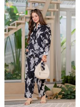 JAIPUR SARAI - Women's Black Printed Cotton Co-Ord Set