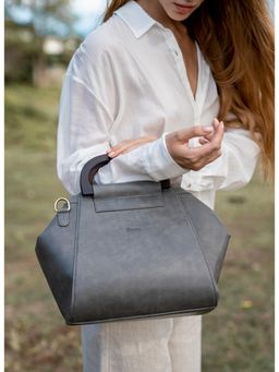 RASHKI - Cinza - Womens Vegan Leather Sling Bag