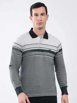 Monte Carlo - Men Collar Neck Full Sleeves Polo T-Shirt