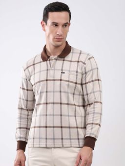 Monte Carlo - Men Collar Neck Full Sleeves Polo T-Shirt