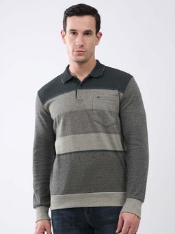 Monte Carlo - Men Collar Neck Full Sleeves Polo T-Shirt