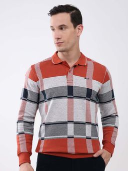 Monte Carlo - Men Collar Neck Full Sleeves Polo T-Shirt