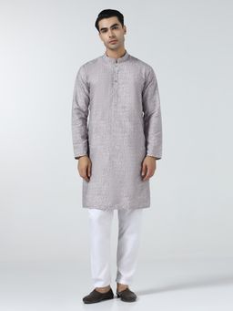 TAHVO - Mens Wine Stripes Kurta and Pyjama