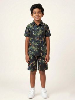 KiddoPanti - Boys Half Sleeve Printed Co-Ord Set