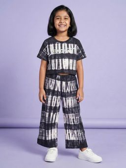 KiddoPanti - Girls Cotton All Over Tie and Dye Co Ord set