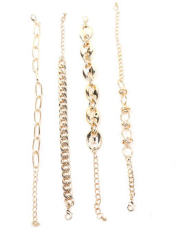 Odette - Women Gold-Tone Metal Bracelet Set