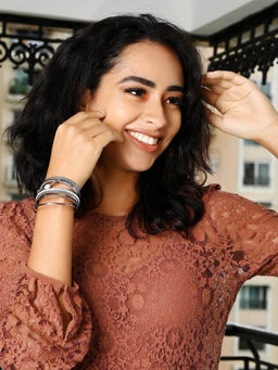 Odette - Women Grey Metal Bracelet In Grey Colour