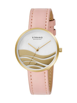 Strand by Obaku - Wave Flamingo Mop Dial Quartz Watch For Women (S700LXGPRP-DW)