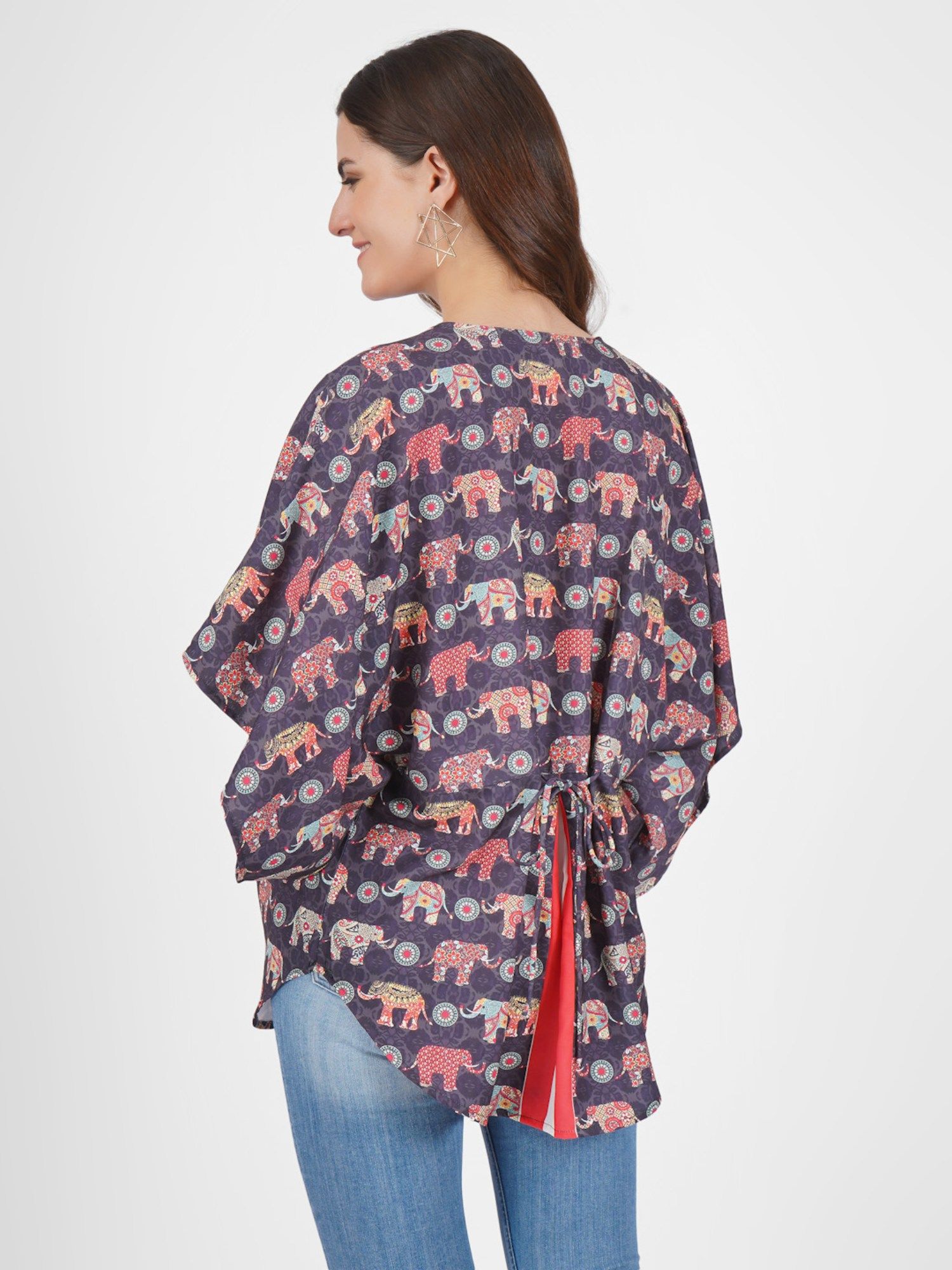 angloindu Blue Printed Maternity Top-picture-37