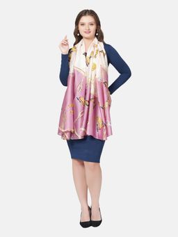 MUFFLY - Women Light Weight Print Scarves Fashion with Hanger (Set of 2)