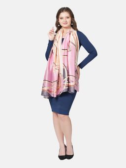 MUFFLY - Women Light Weight Print Scarves Fashion with Hanger (Set of 2)