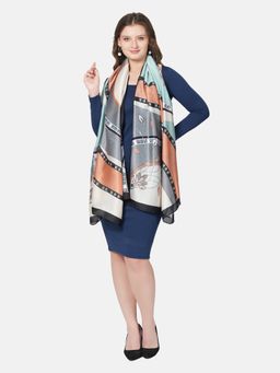 MUFFLY - Women Light Weight Print Scarves Fashion with Hanger (Set of 2)