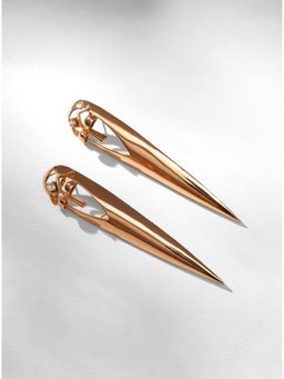 Outhouse - Gavi Spicule Earrings In Gold Finish