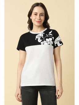Allen Solly - Women White Print Casual T-shirt