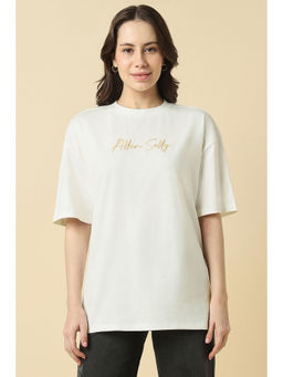 Allen Solly - Women White Solid Casual T-shirt