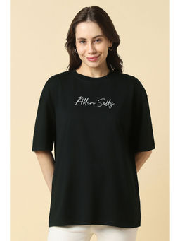 Allen Solly - Women Black Solid Casual T-shirt
