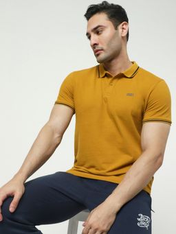 Jack & Jones - Men Solid Yellow T-shirt