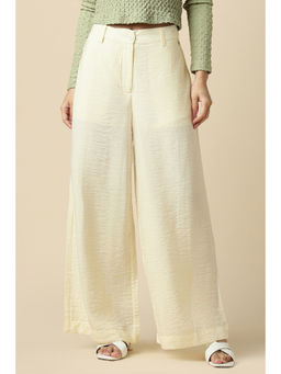 Allen Solly - Women Beige Textured Casual Trouser