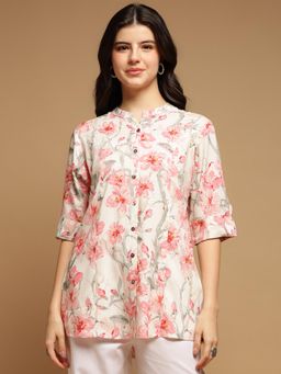 Aravalii - Women Ivory Floral Top