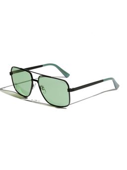 Vintage - Unisex UV Protection Green Lens Rectangle Sunglasses