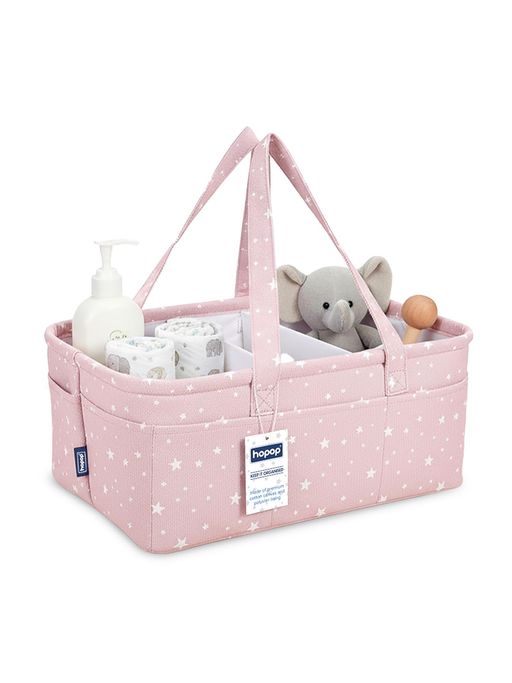Hopop Baby Diaper Caddy Organiser -Pink