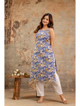 EthniFlair - Women Floral Printed Pure Cotton Kurta
