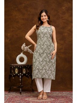 EthniFlair - Women Paisley Printed Pure Cotton Kurta