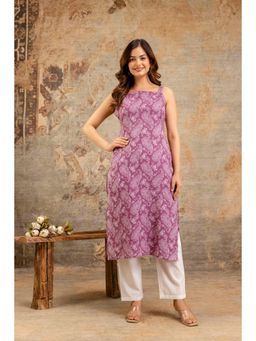 EthniFlair - Women Paisley Printed Pure Cotton Kurta