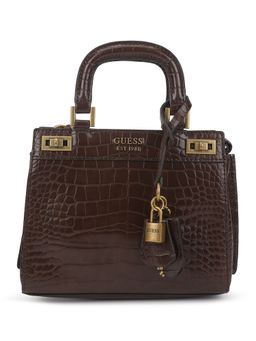 Guess - Katey Mini Satchel Brown Handbags