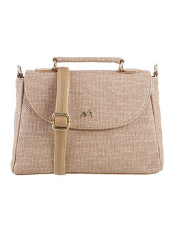 Mochi - Brown Solid Leather Satchel