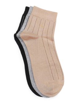 Arrow - Mens Stripes Ankle Length Socks (Pack of 3)