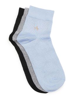 Arrow - Mens Printed Knit Ankle Length Socks (Pack of 3)