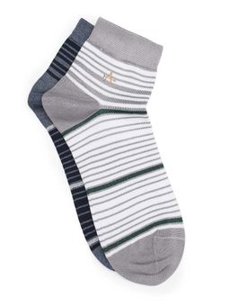 Arrow - Mens Stripes Ankle Length Socks (Pack of 2)