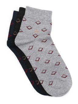 Arrow - Mens Printed Ankle Length Socks (Pack of 3)