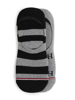 Tommy Hilfiger - Printed Grey Cotton Socks (Pack of 2)