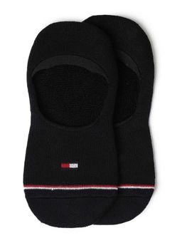 Tommy Hilfiger - Solid Black Cotton Socks (Pack of 2)