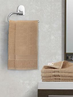 KOPA - 6Pc Quick Dry 100% Cotton Soft Terry Towel -2Pc Hand, 4Pc Face D'Ross Solid
