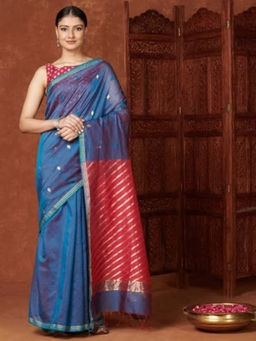 Fabindia - Cotton Silk Chanderi Woven Sari