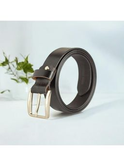 Crabby Hunt - Genuine Leather Black Belt for Men