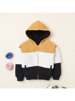 Yellow Apple - Black Cozy & Warm Kids Full Sleeve Cardigan