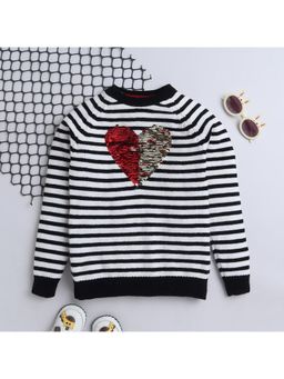 Yellow Apple - Black Cozy and Warm Kids Full Sleeve Sweater